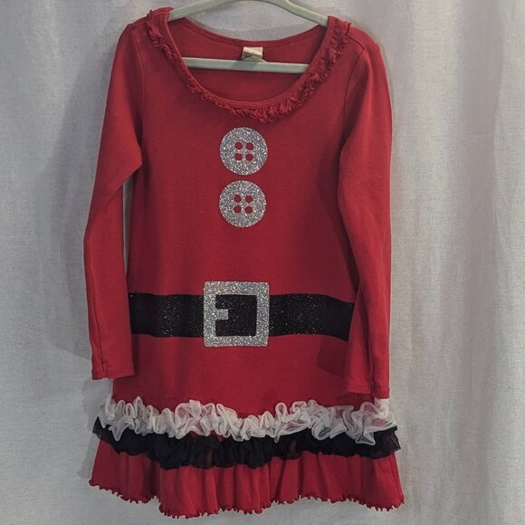 Kavio! Girl Christmas Dress Size 5/6 Red - Picture 2 of 11